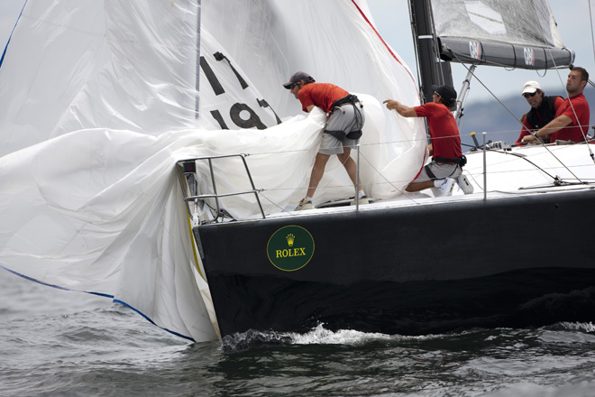 Spinnaker take down on Nerone in the Rolex Trophy One Design Series  | Andrea Francolini